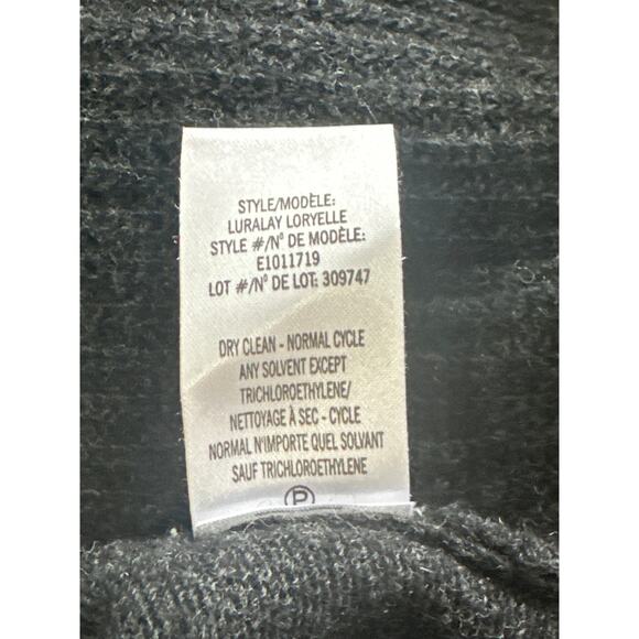 Theory Lightweight Soft Wool Tunic V-Neck Sweater M Black Designer Quite Luxury - Picture 9 of 13